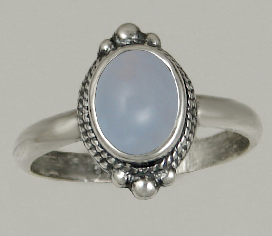 Sterling Silver Chalcedony Ring Size 6